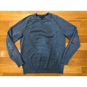 Banana Republic 100% Organic Cotton Crew Neck Blue Sweater Size M